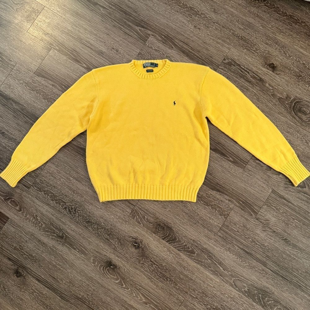 Polo By Ralph Lauren Vintage Yellow Cotton Sweater